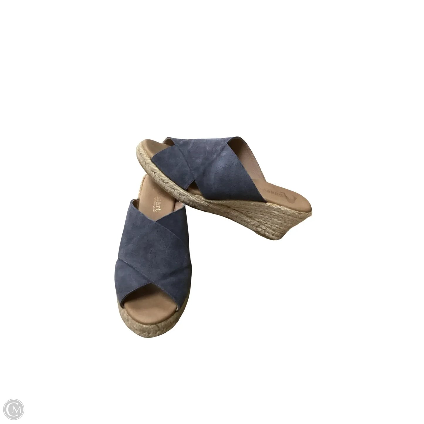 Sandals Heels Wedge By Paseart In Grey, Size: 9.5