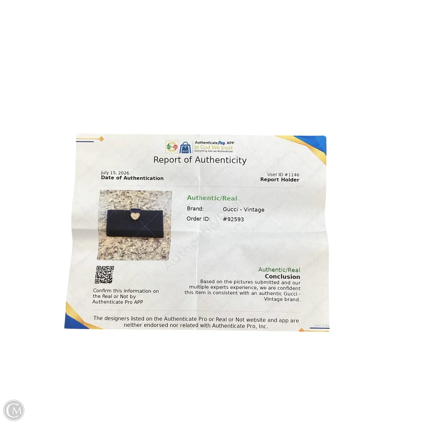 Wallet Luxury Designer By Gucci, Size: Medium