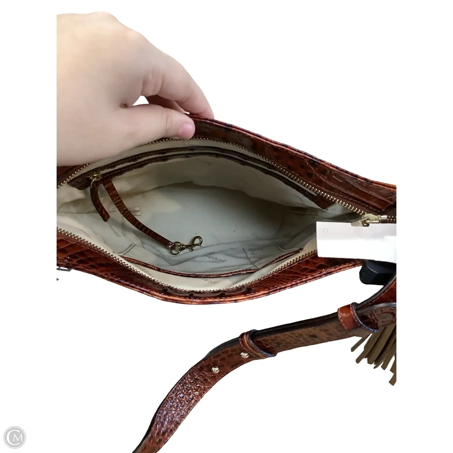 Crossbody Designer By Brahmin, Size: Medium