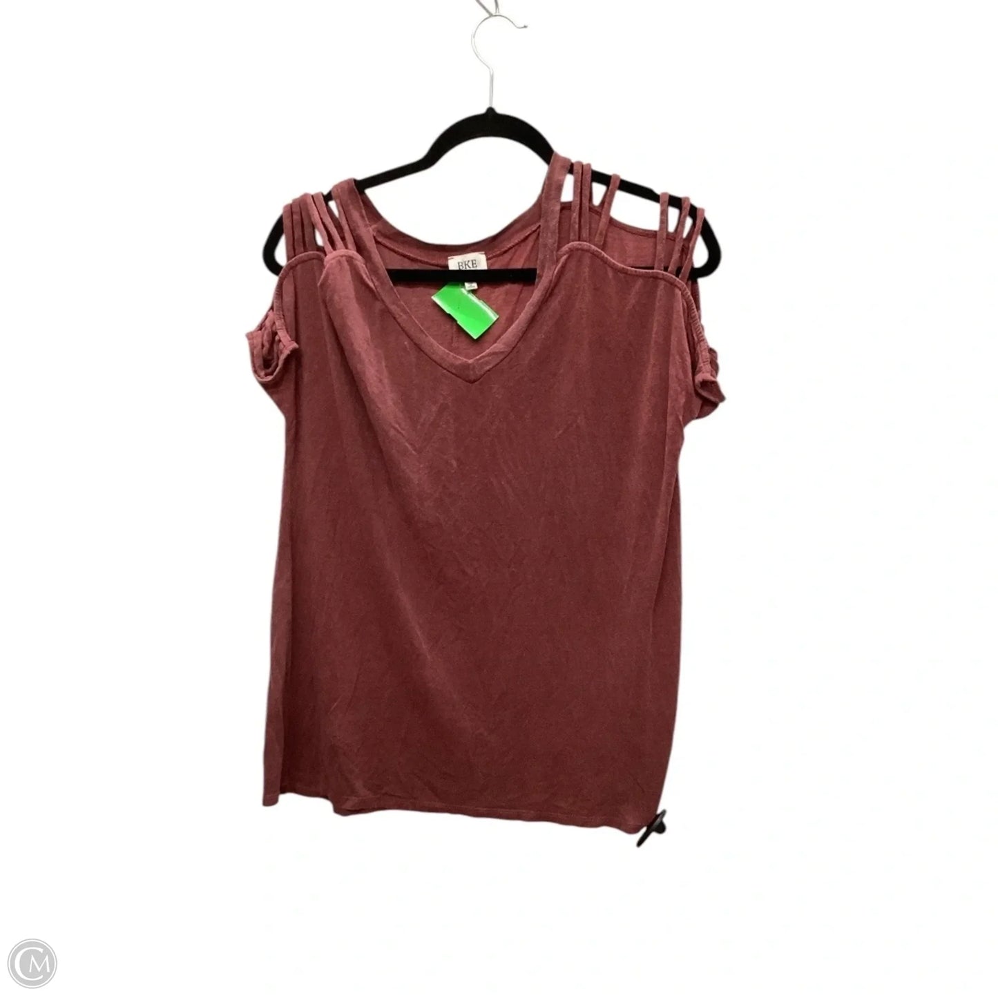 Top Short Sleeve By Bke In Red, Size: S