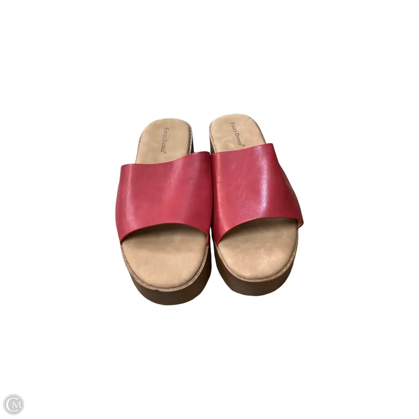 Sandals Heels Platform By Pierre Dumas In Red, Size: 8