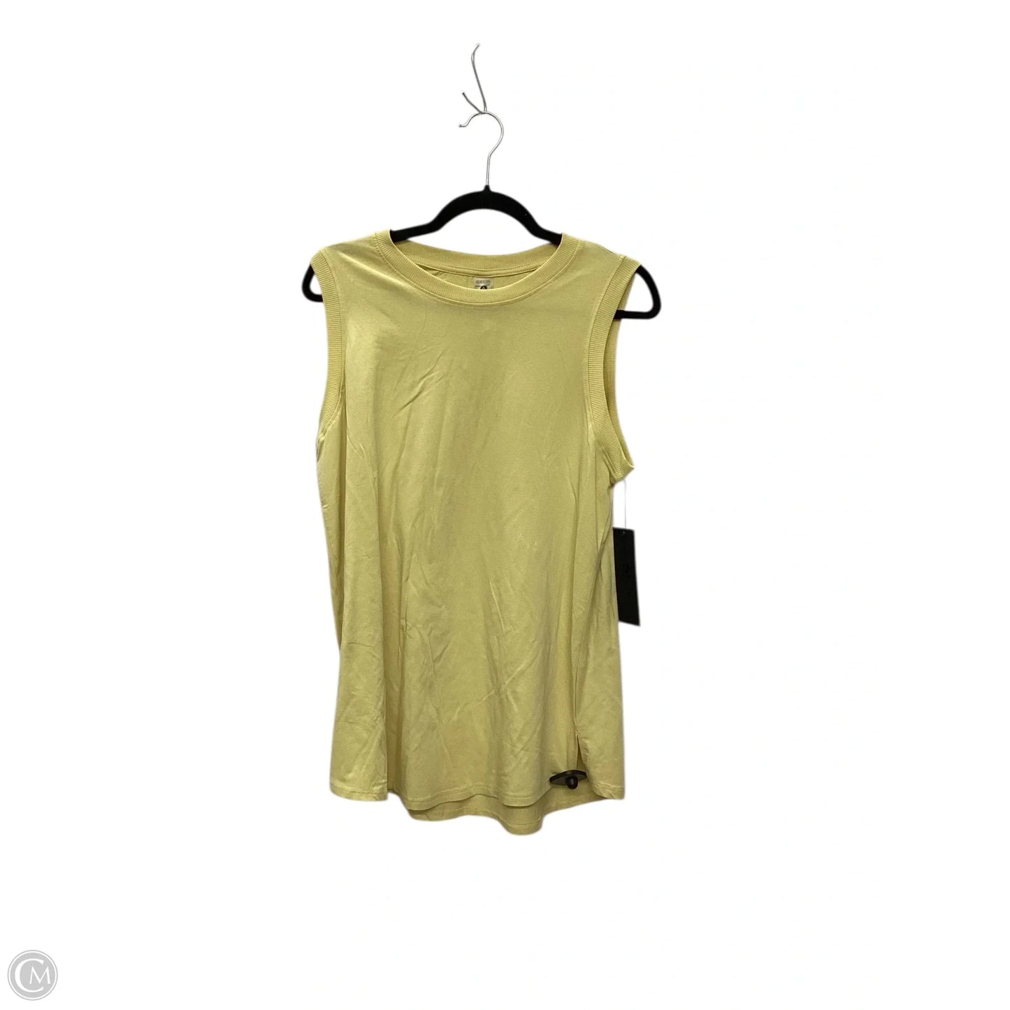 Athletic Tank Top By Mono B In Yellow, Size: L