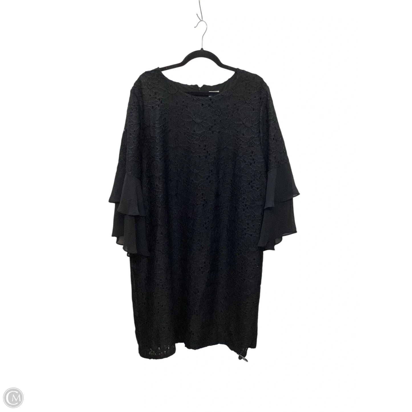 Dress Casual Midi By Chicos In Black, Size: 20