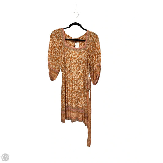 Dress Casual Midi By A Loves A In Orange, Size: S