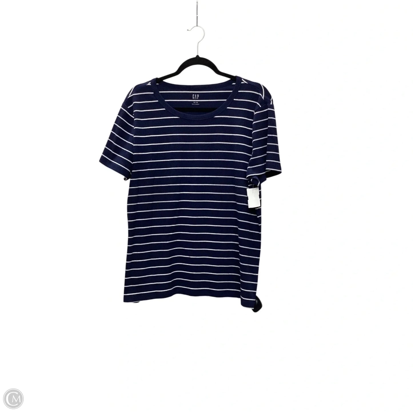 Top Short Sleeve By Gap In Blue, Size: Xl