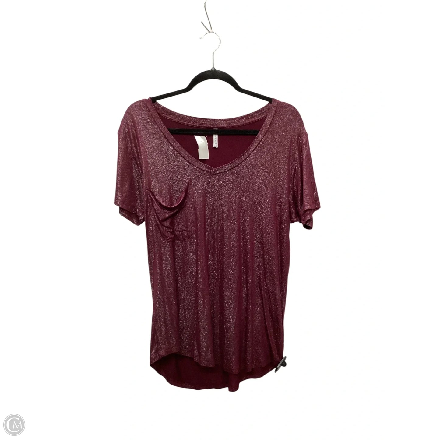 Top Short Sleeve By Z Supply In Purple, Size: L