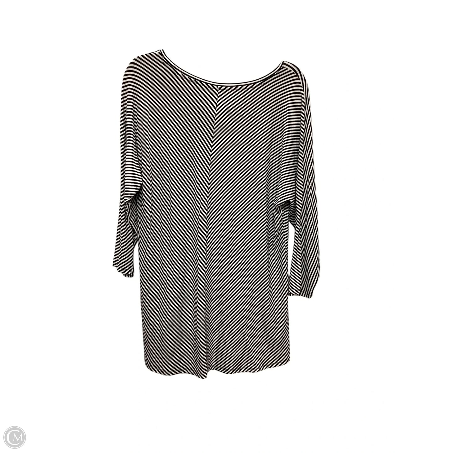 Top Long Sleeve By Chicos In Striped Pattern, Size: L