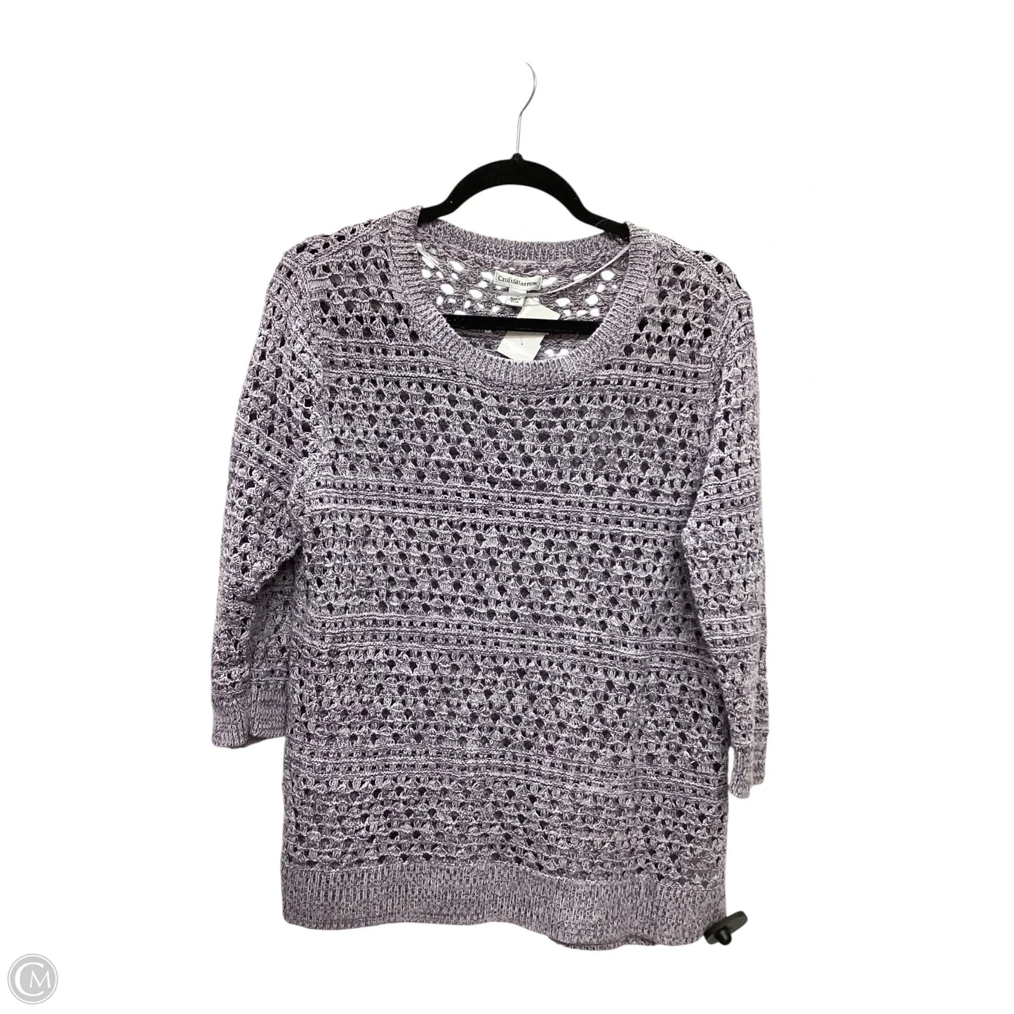 Sweater By Croft And Barrow In Purple, Size: Xl
