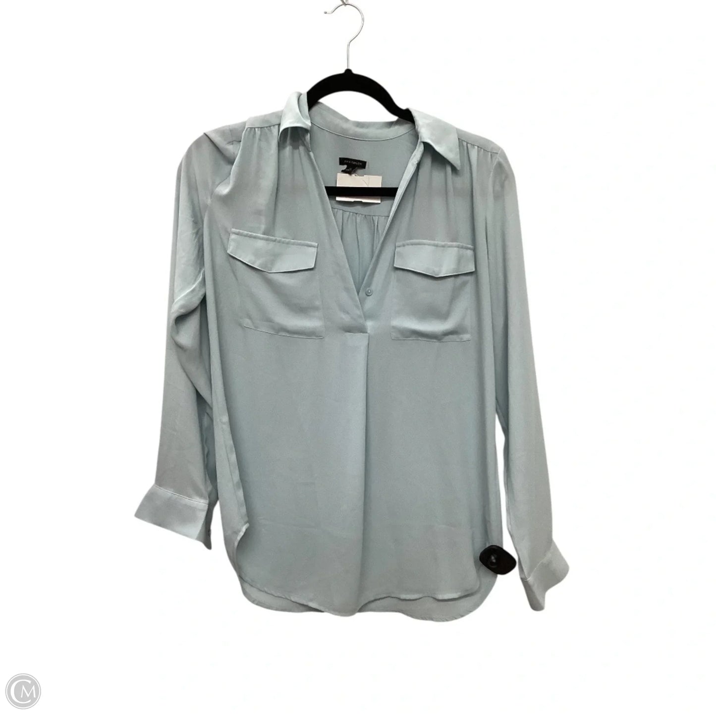 Top Long Sleeve By Ann Taylor In Blue, Size: Xs