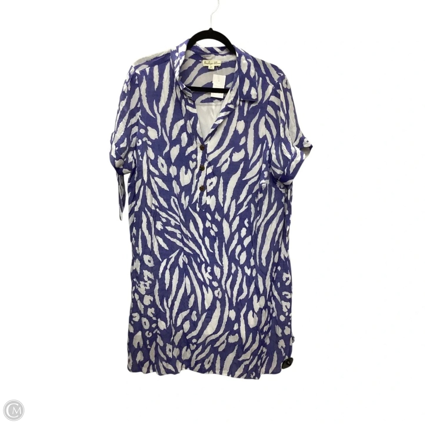 Dress Casual Maxi By Clothes Mentor In Blue, Size: 2x