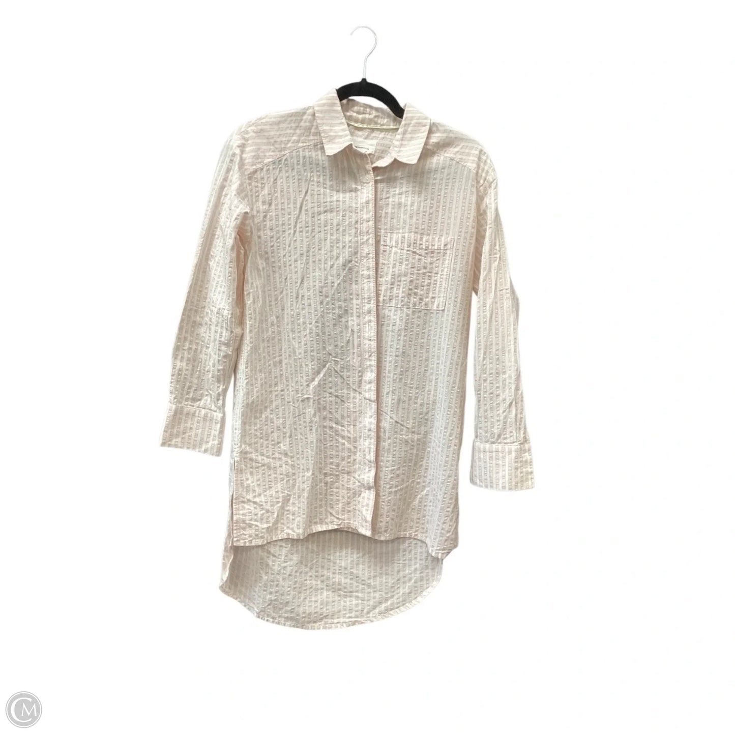 Top Long Sleeve By Anthropologie In Pink, Size: Xxs