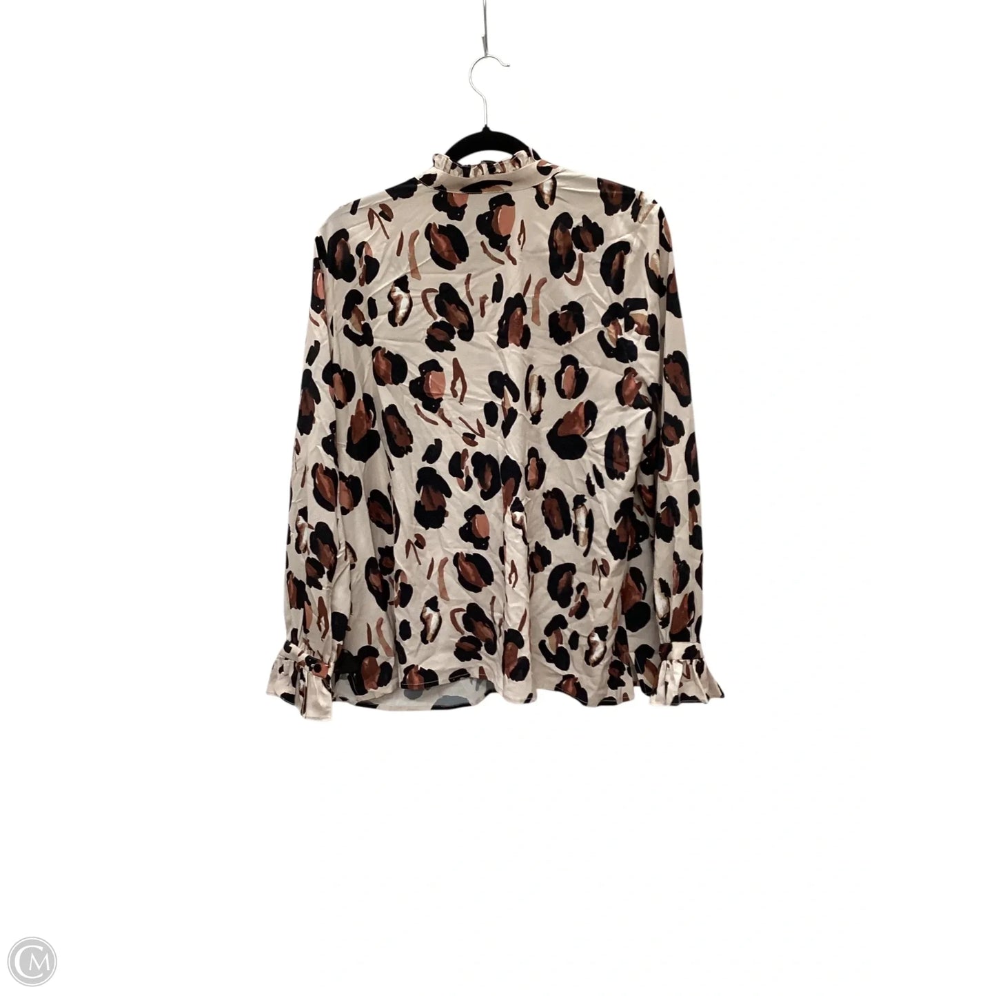 Top Long Sleeve By Eloquii In Animal Print, Size: 16