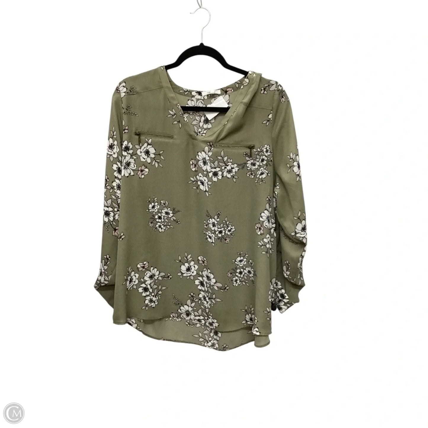 Top Long Sleeve By Maurices In Green, Size: 1x