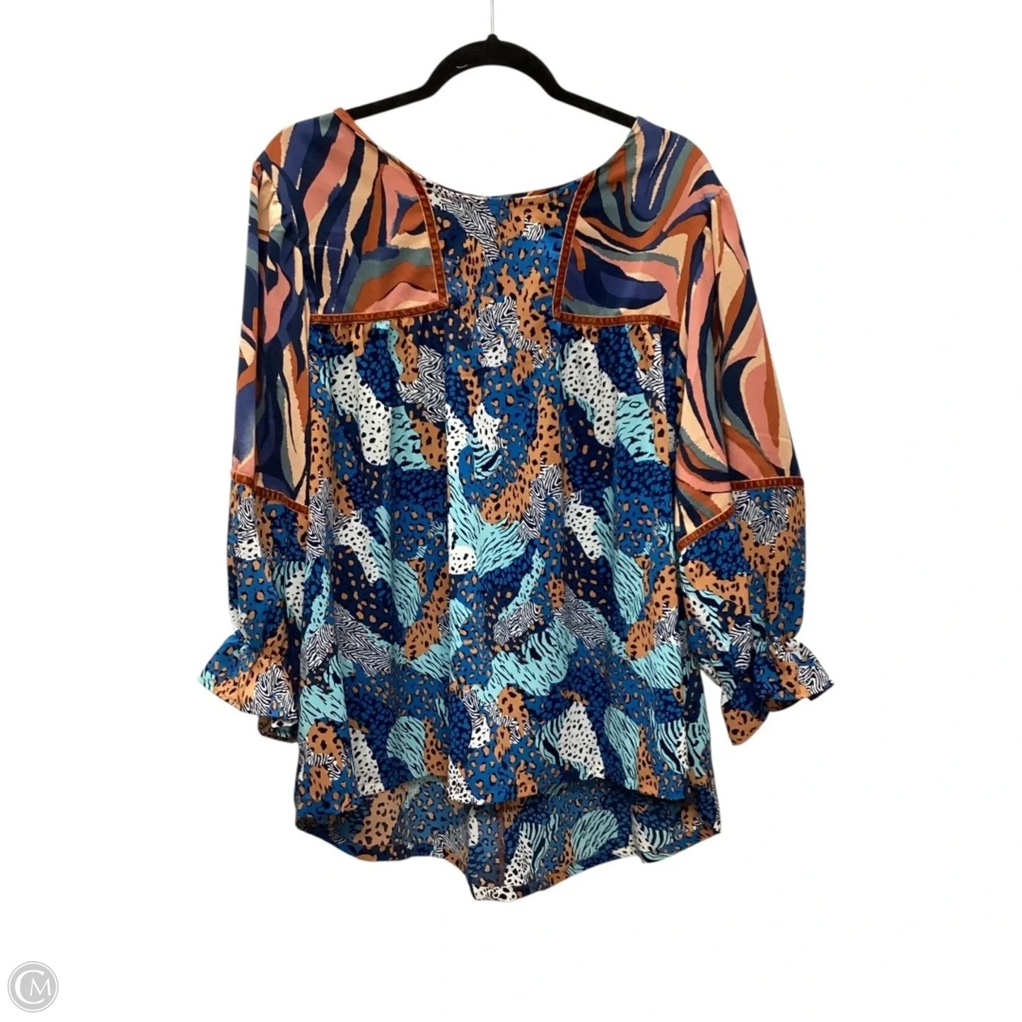 Top Long Sleeve By Umgee In Multi-colored, Size: 2x