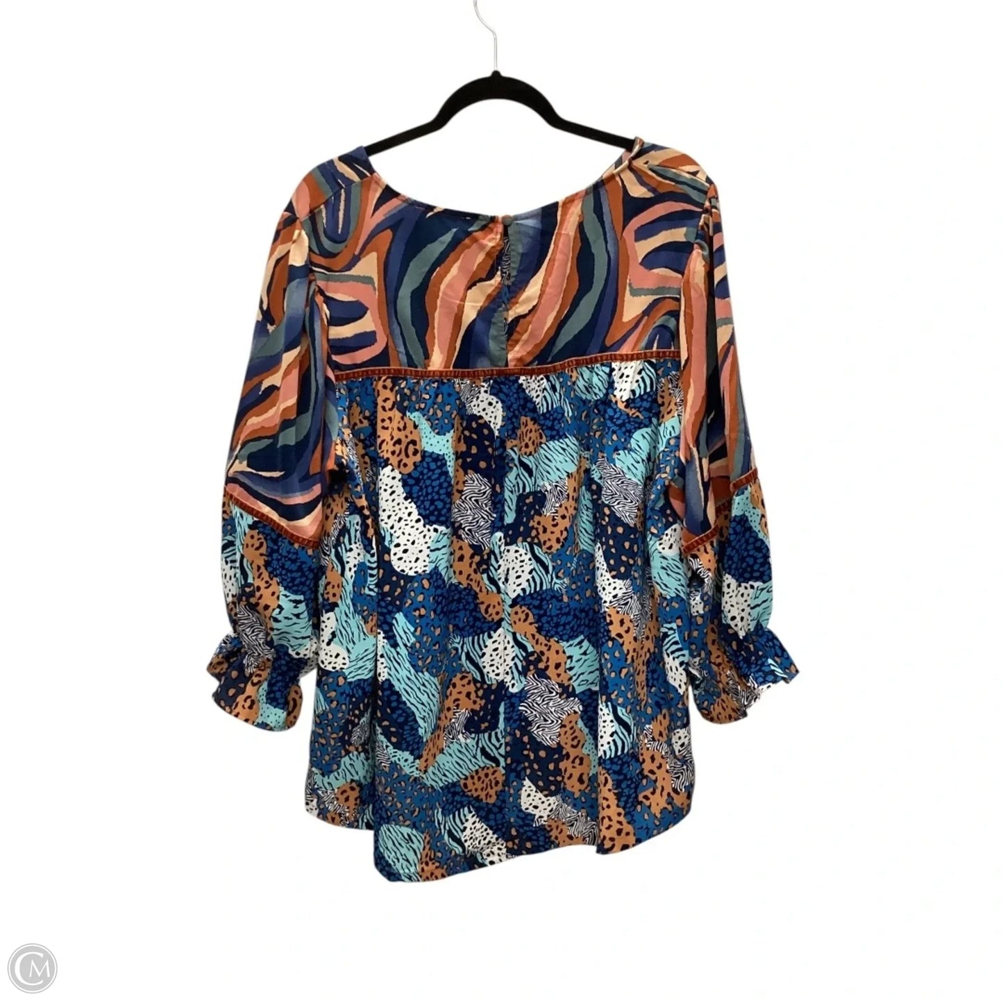 Top Long Sleeve By Umgee In Multi-colored, Size: 2x