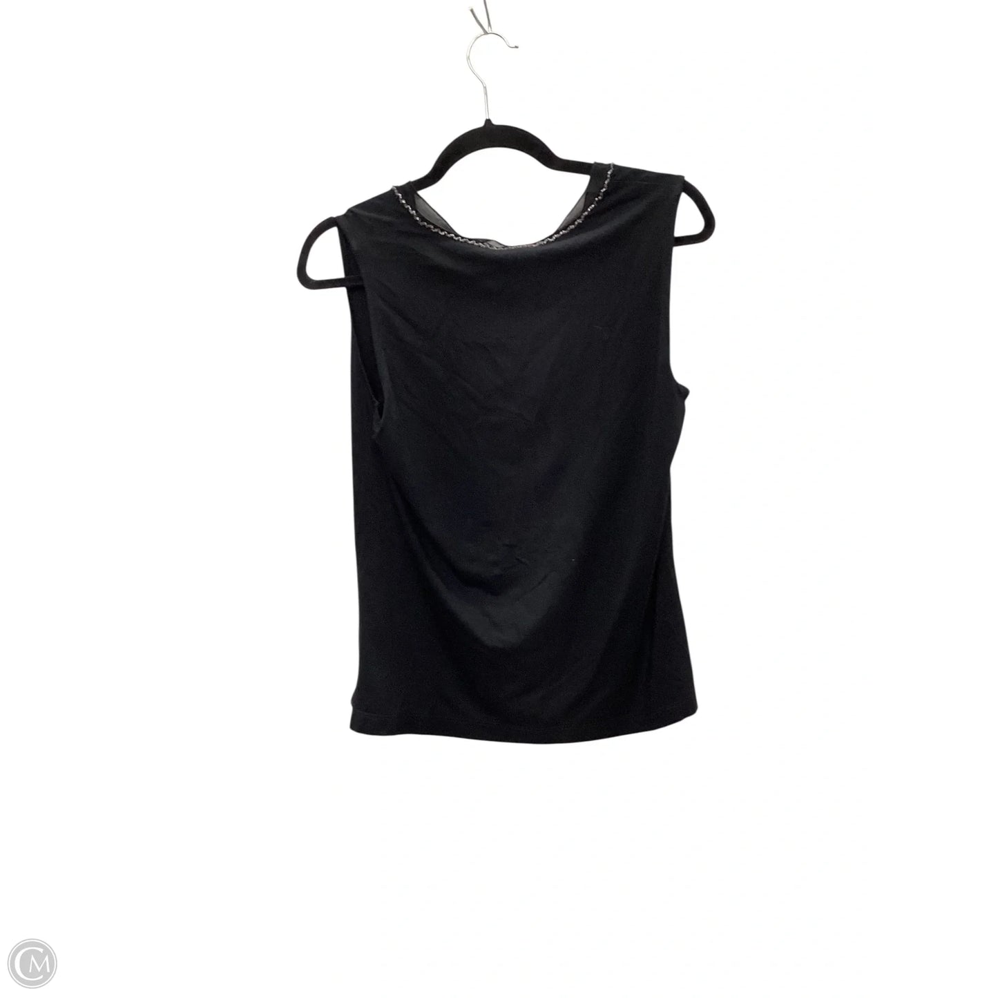 Top Sleeveless By Chicos In Black, Size: M