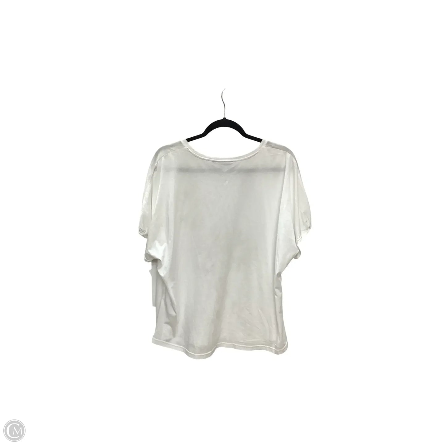 Blouse Short Sleeve By Chicos In White, Size: Xl