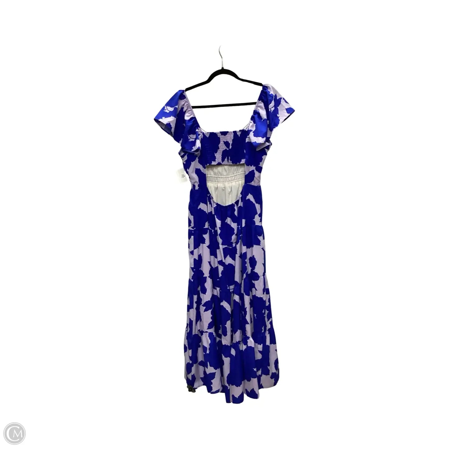 Dress Casual Maxi By Clothes Mentor In Blue & Purple, Size: L