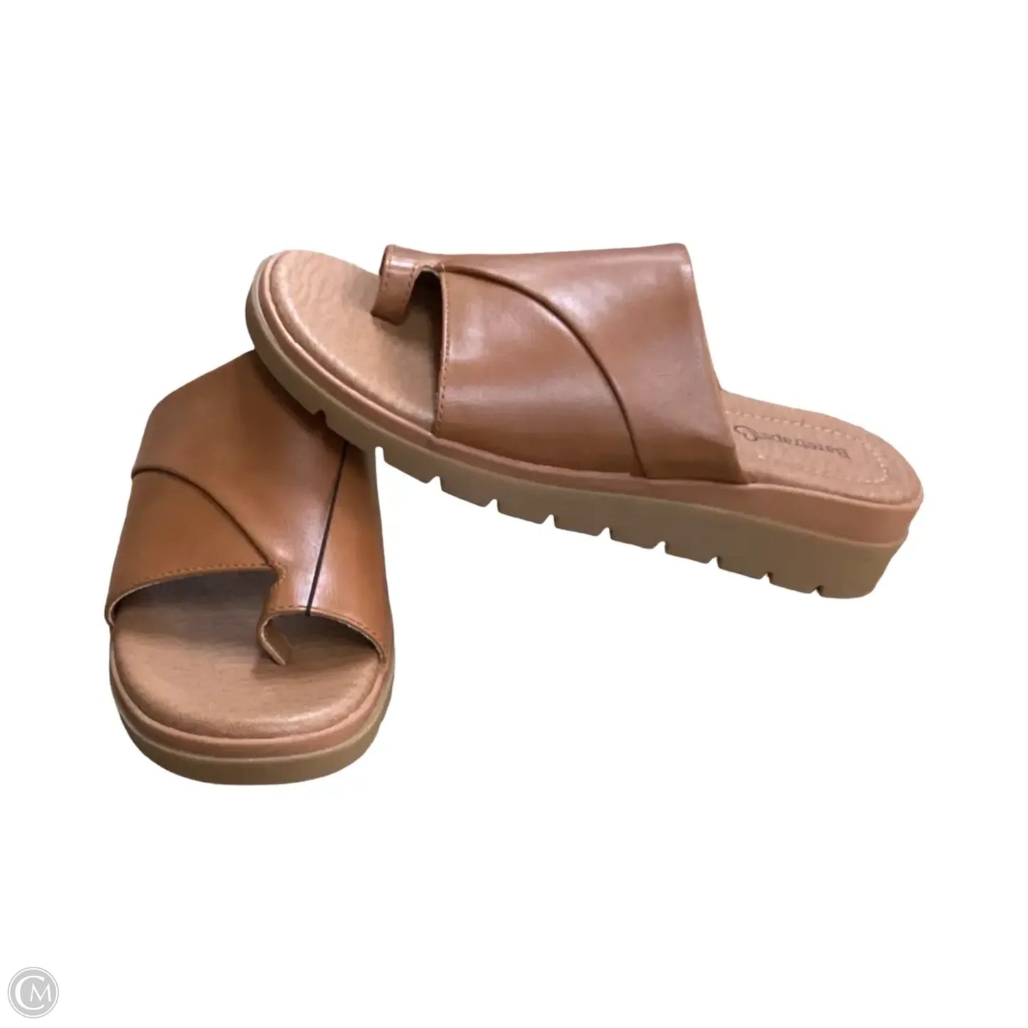 Sandals Heels Wedge By Bare Traps In Brown, Size: 6