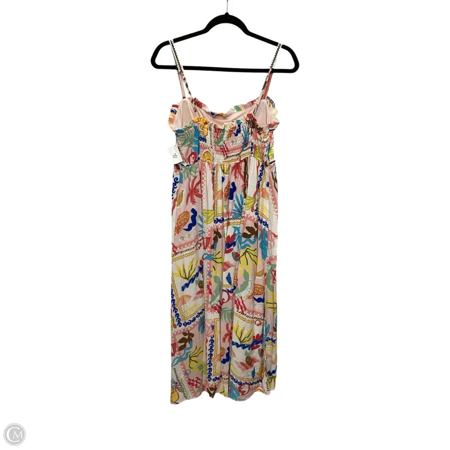 Dress Casual Midi By Blu Pepper In Tropical Print, Size: L