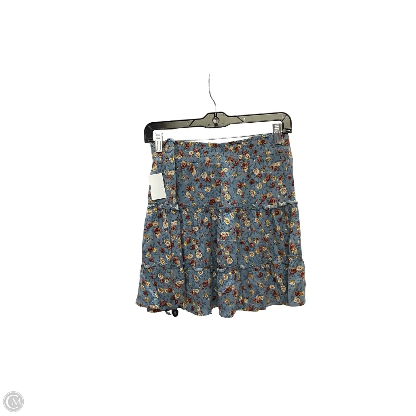 Skirt Mini & Short By INDIGO RISING In Floral Print, Size: L