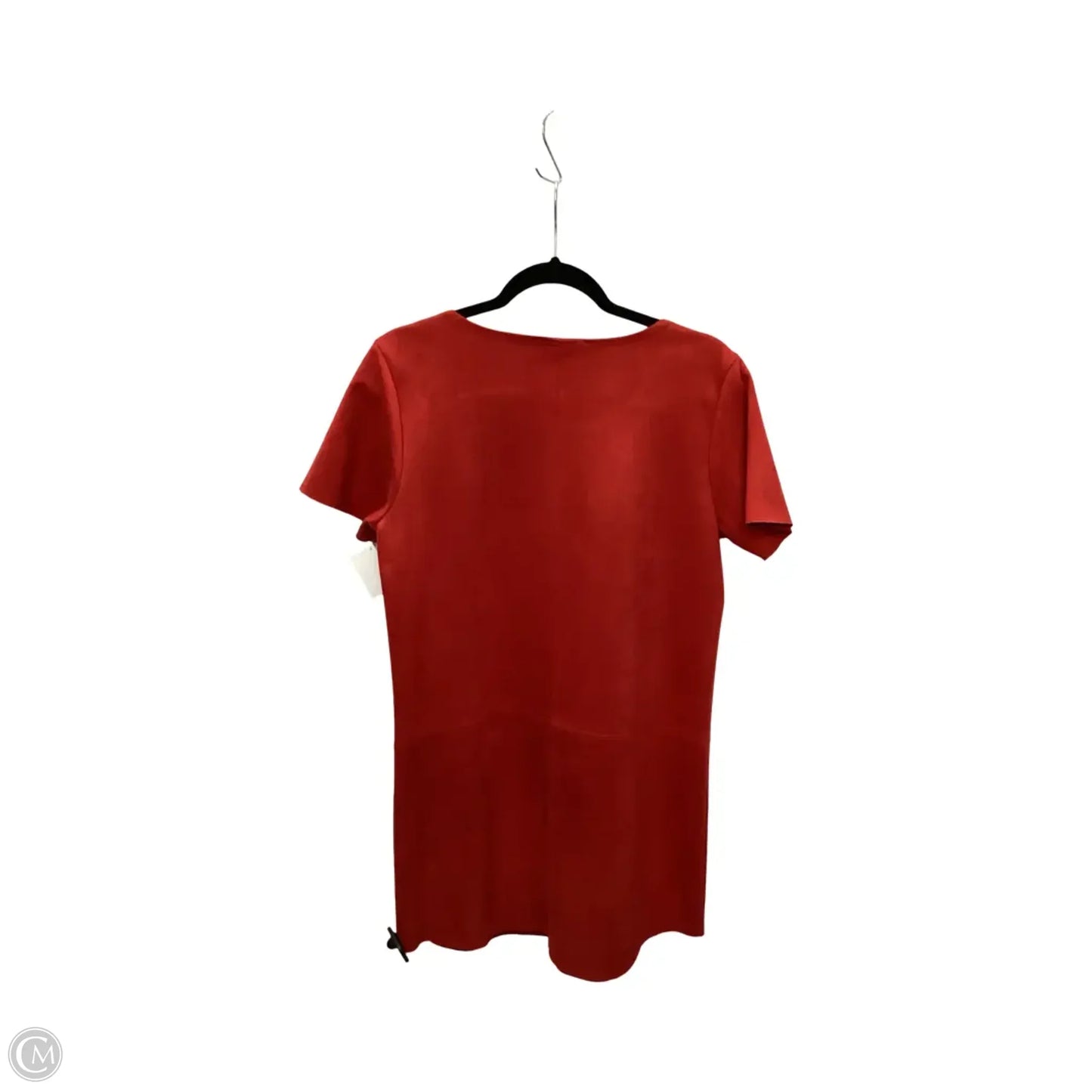 Blouse Short Sleeve By Newbury Kustom In Red, Size: L