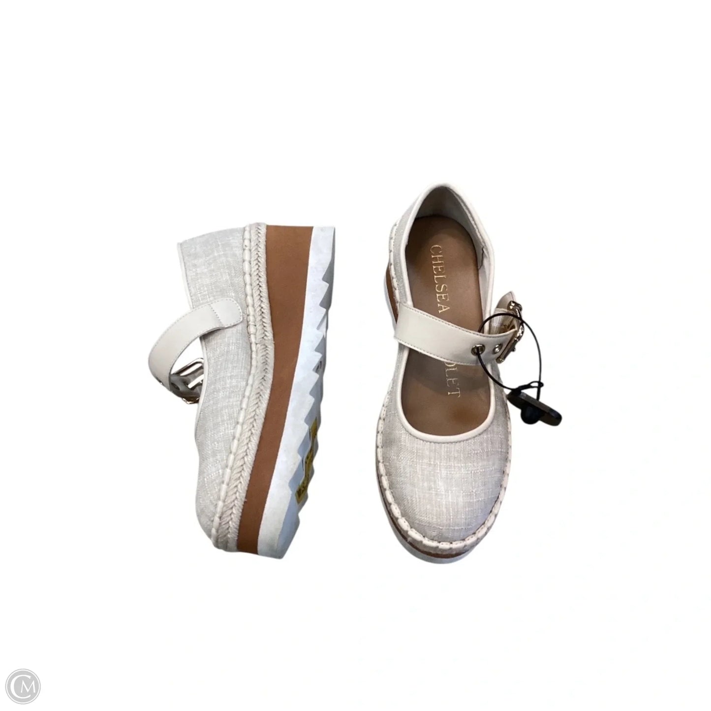 Shoes Heels Wedge By Chelsea And Violet In Tan, Size: 7.5