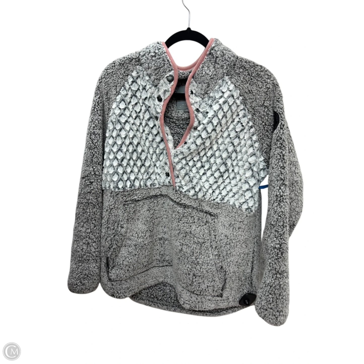 Sweatshirt Crewneck By Simply Southern In Grey, Size: L