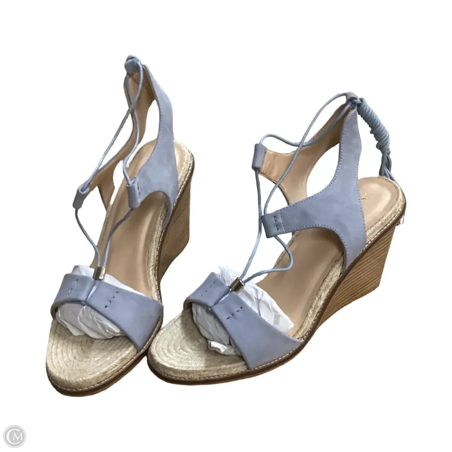Sandals Heels Wedge By Aldo In Blue, Size: 10