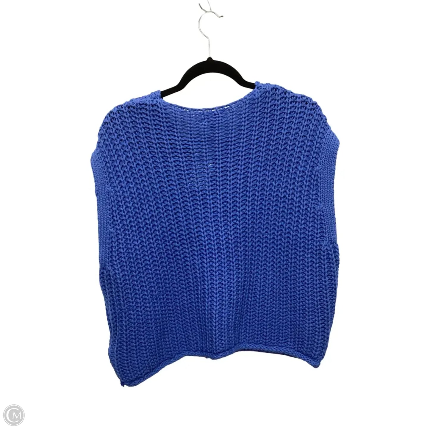 Designer Sweater Cardigan By Evereve In Blue, Size: L