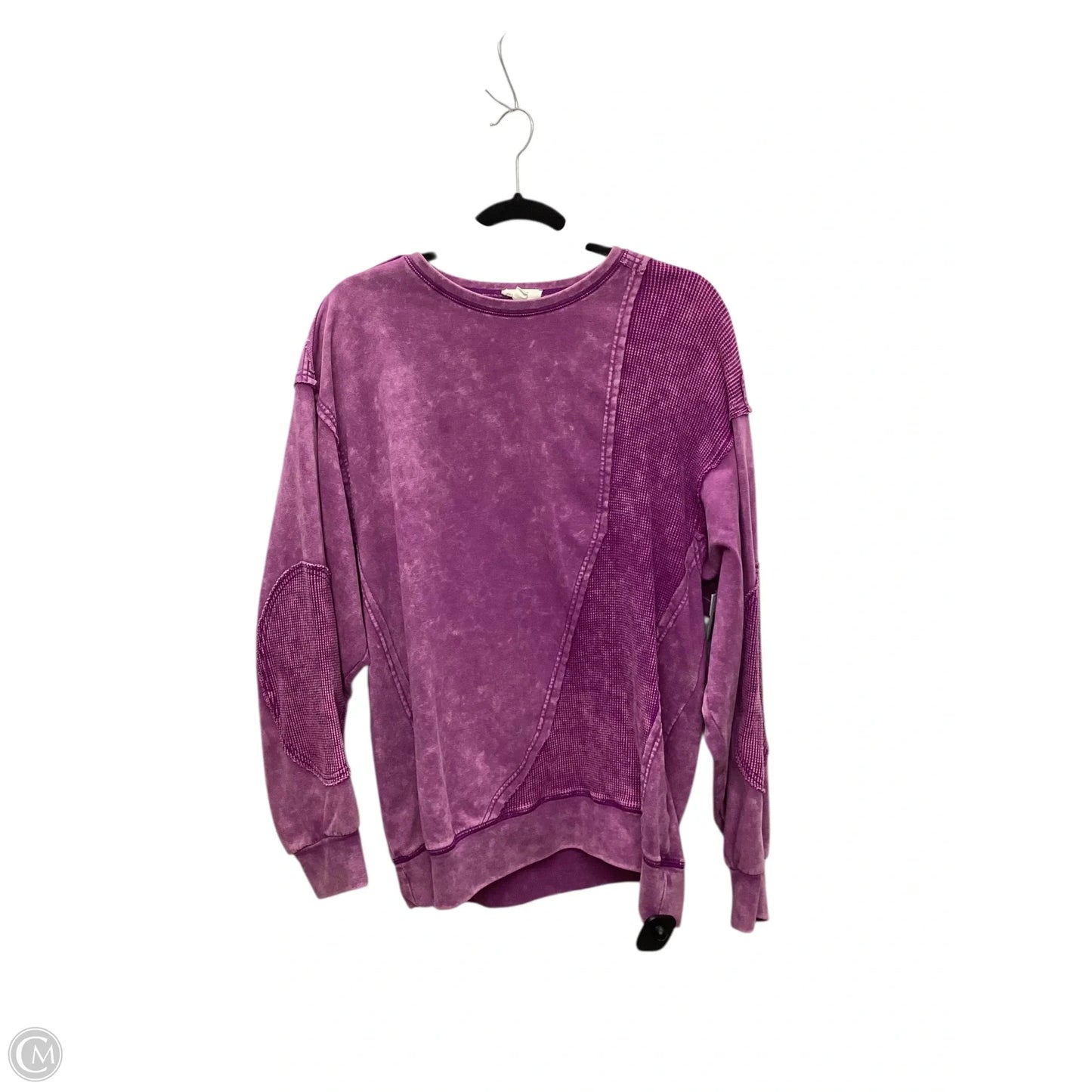 Sweatshirt Crewneck By Clothes Mentor In Purple, Size: M