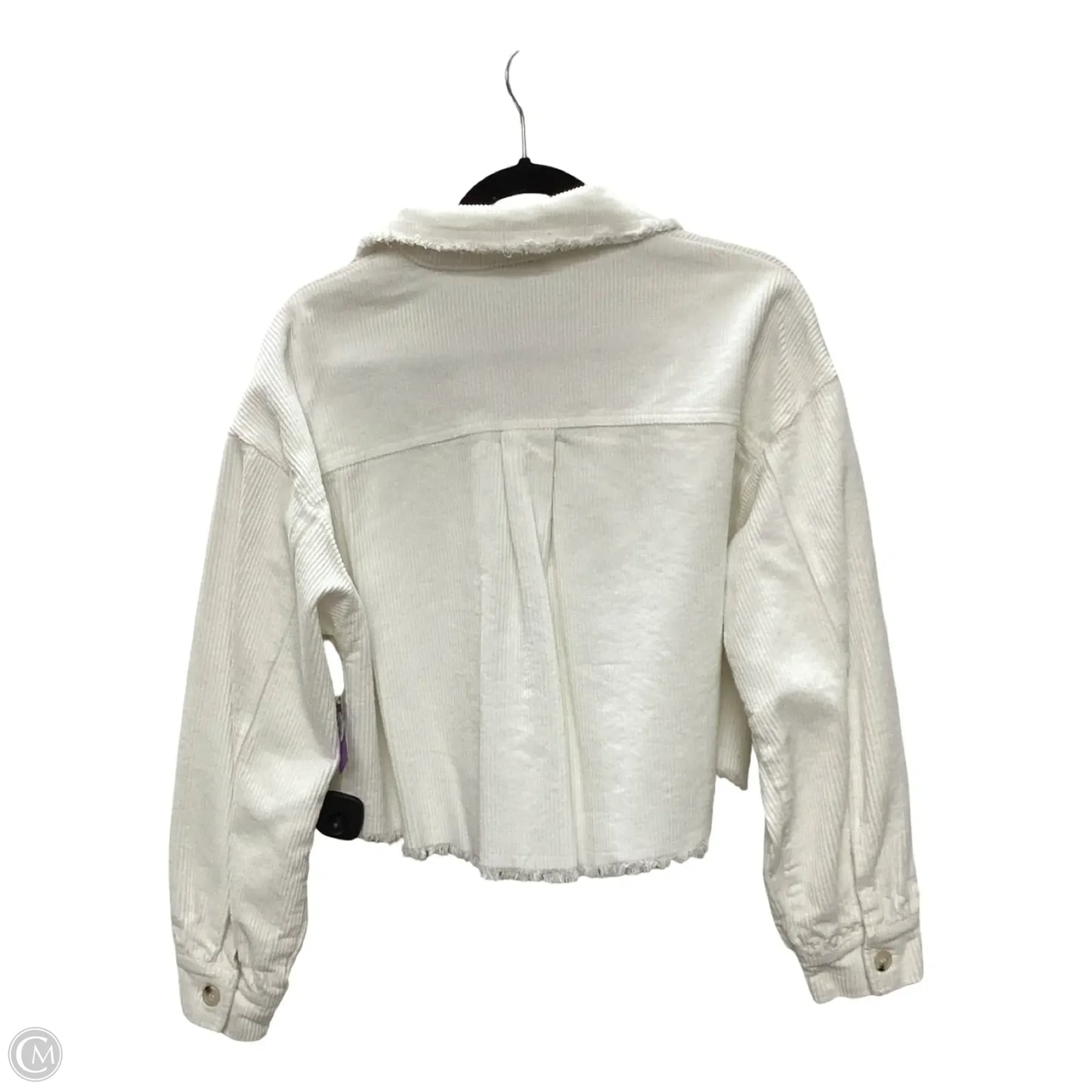Jacket Shirt By White Birch In Cream, Size: S