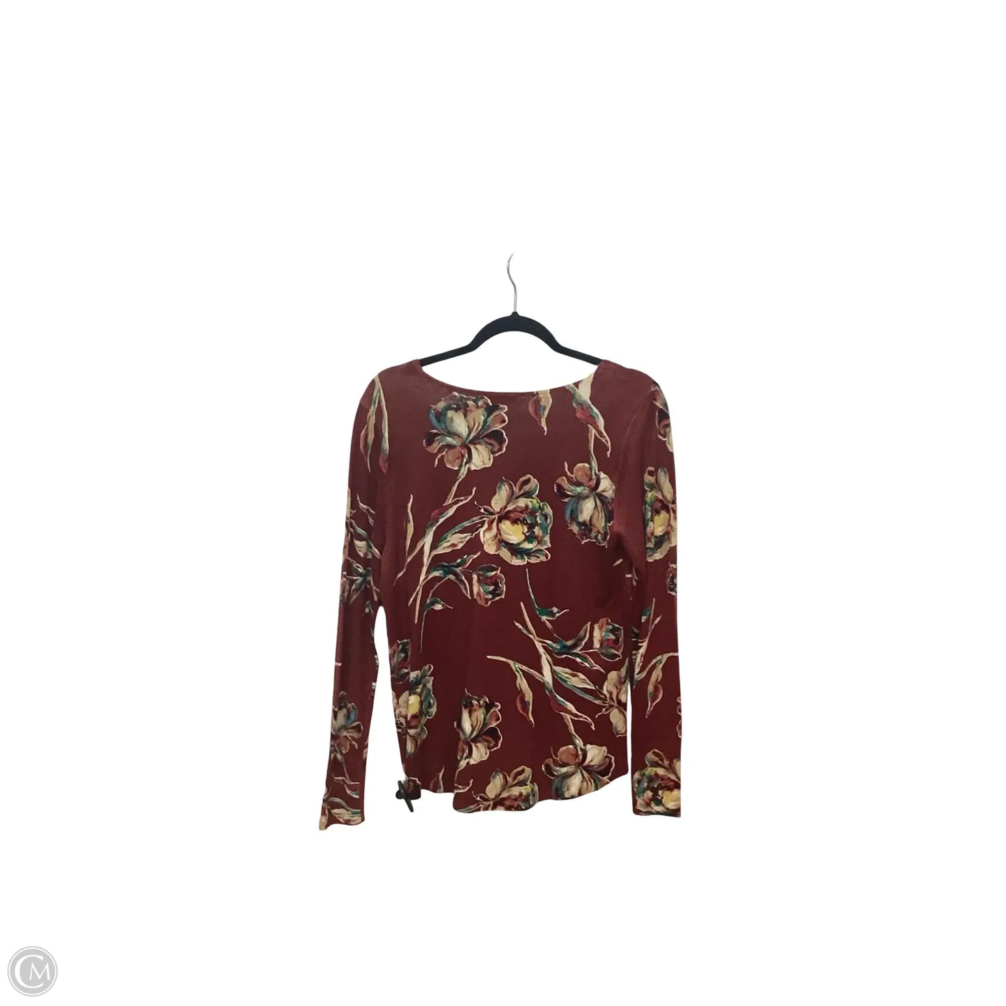 Sweater By Chicos In Floral Print, Size: 0