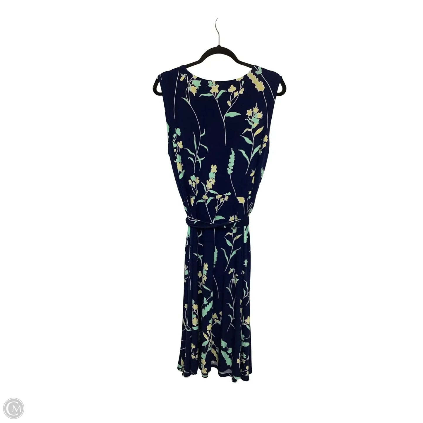 Dress Casual Midi By Charter Club In Navy, Size: 1x