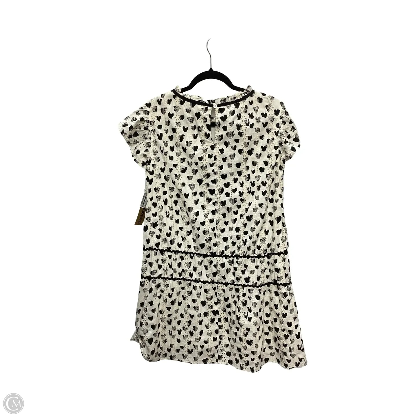 Dress Casual Short By Voy In Black & Cream, Size: M