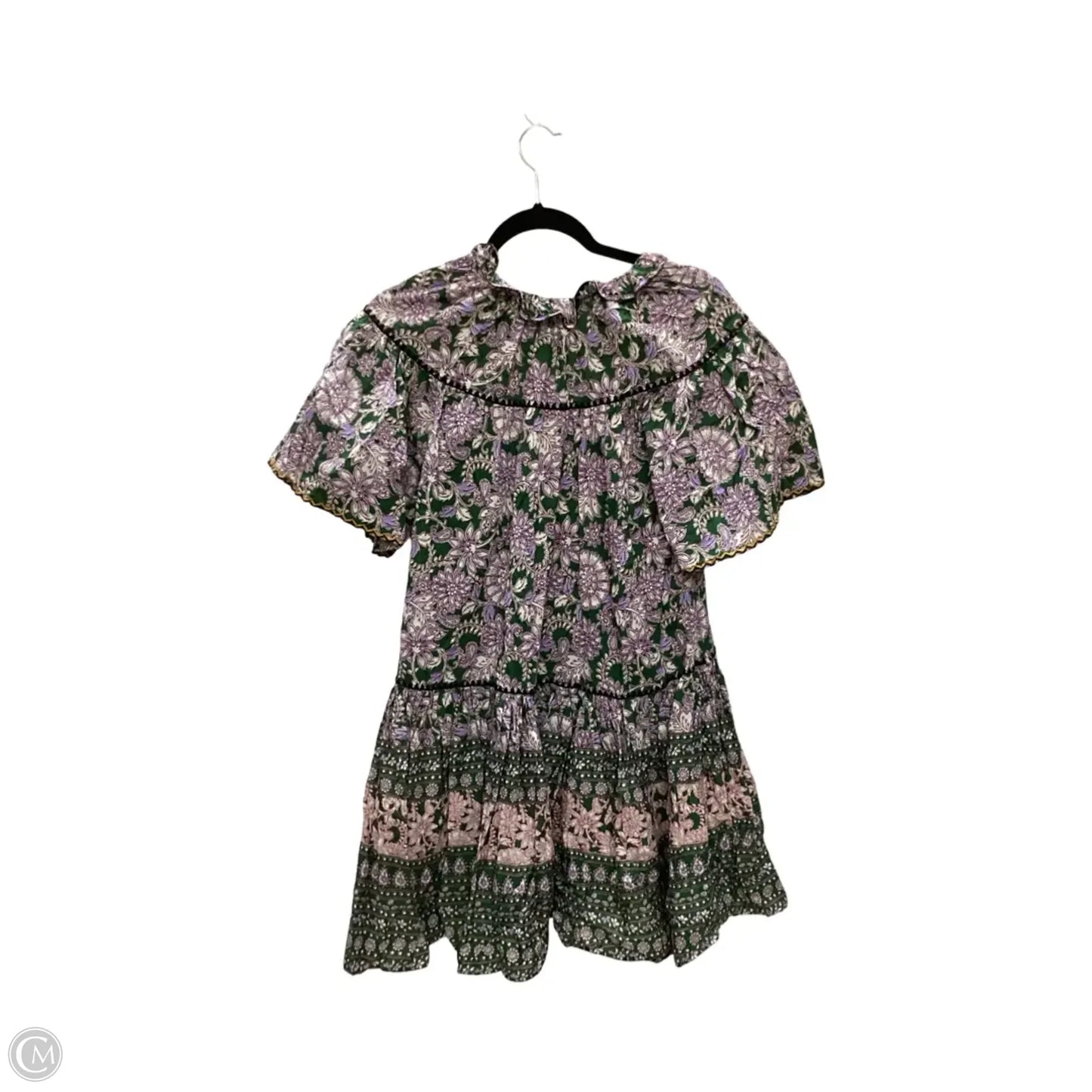 Dress Casual Short By Olivaceous In Green & Purple, Size: S