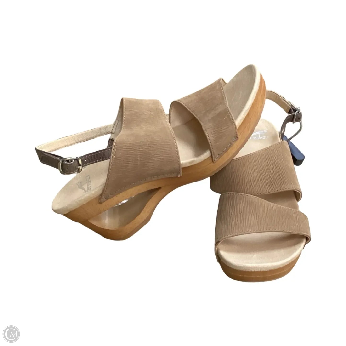 Sandals Heels Wedge By Dansko In Brown, Size: 8.5