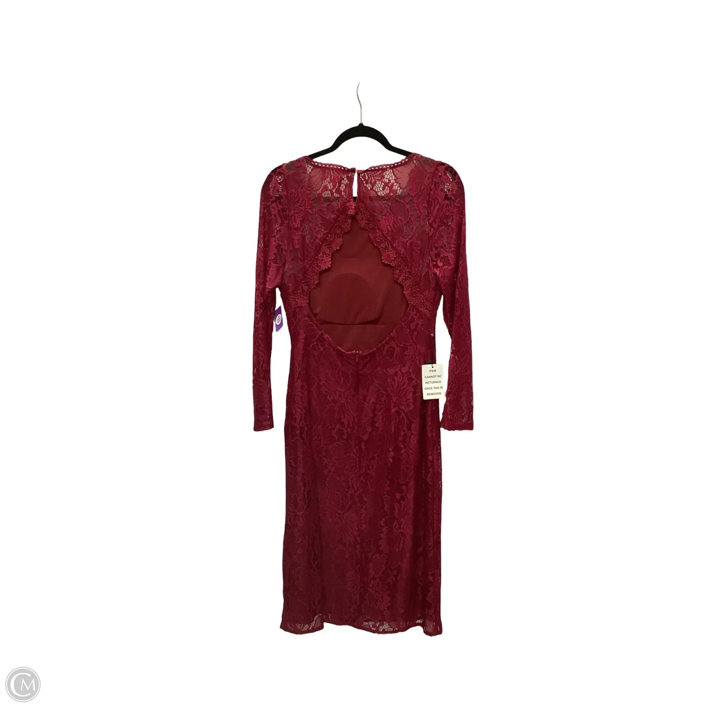 Dress Casual Midi By JOYFOLIE In Red, Size: L
