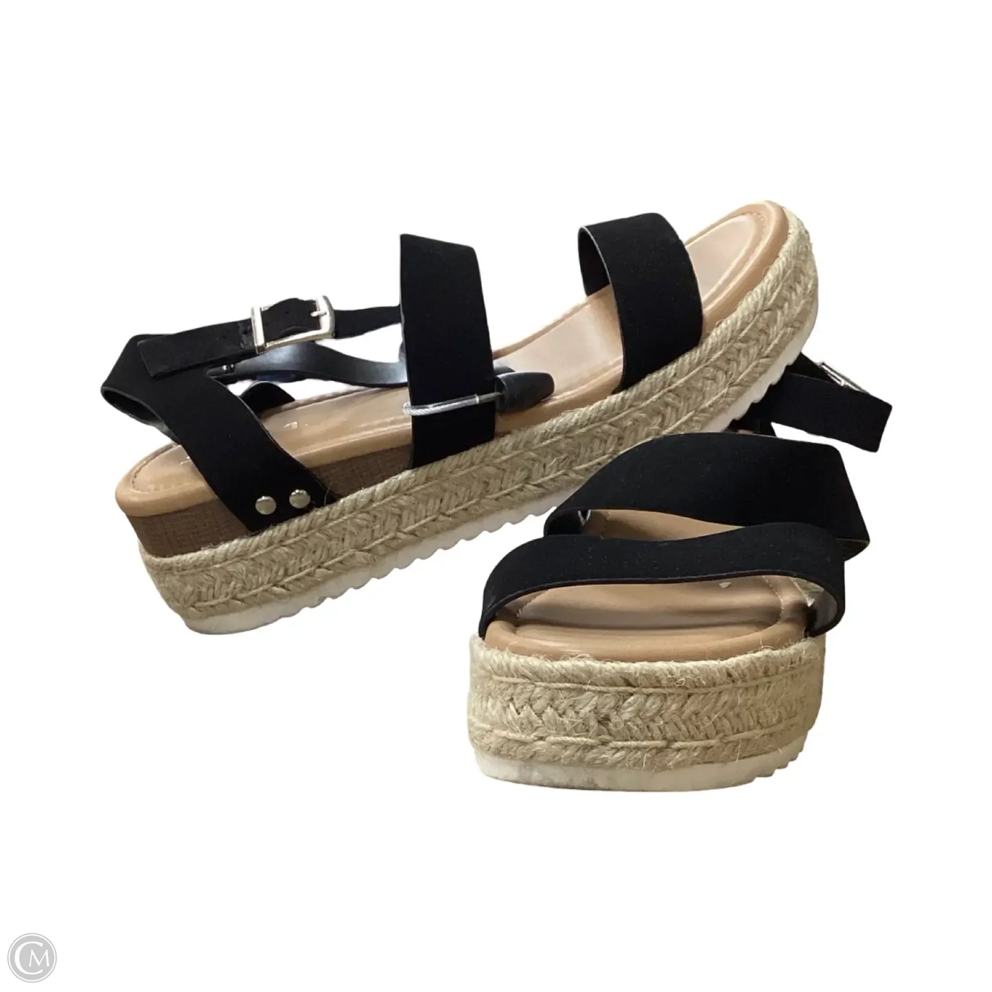 Sandals Heels Platform By Soda In Black, Size: 10