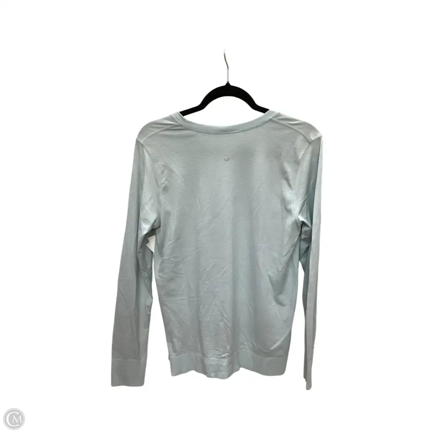 Athletic Top Long Sleeve Collar By Lululemon In Blue, Size: 8