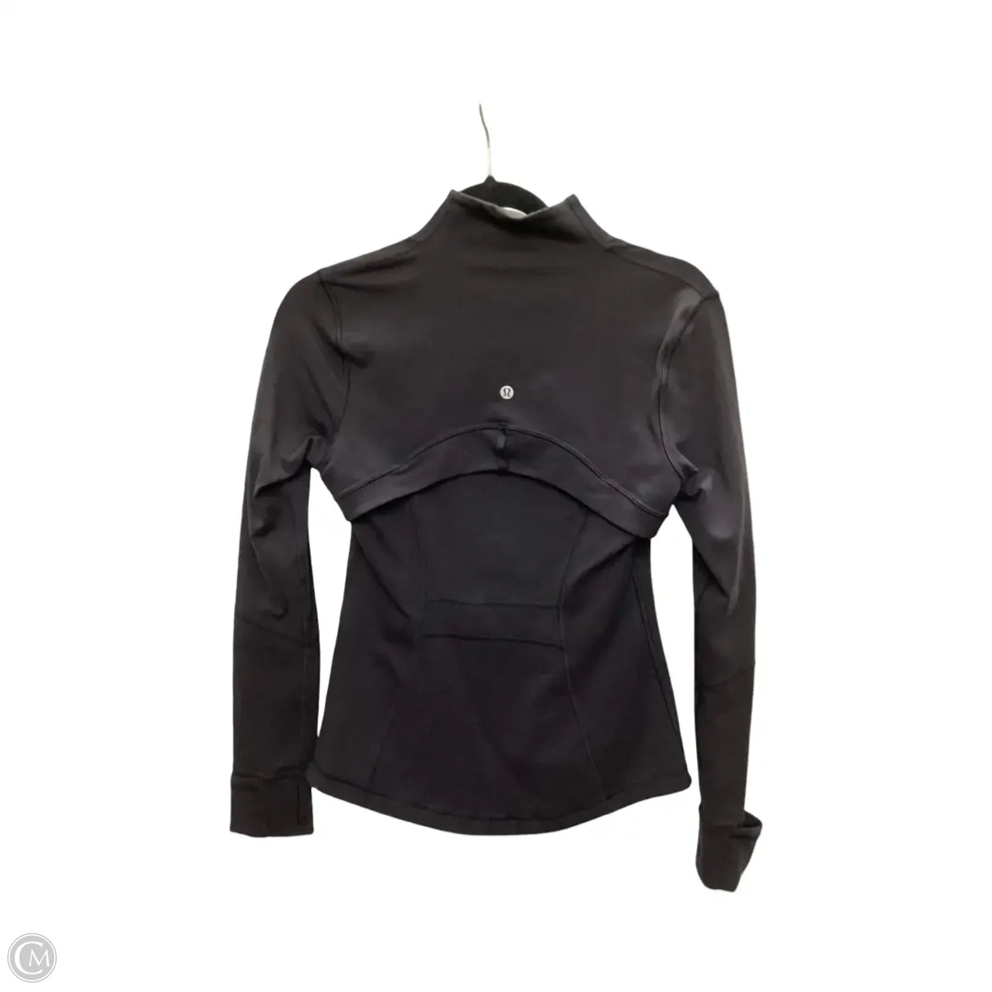 Athletic Jacket By Lululemon In Black, Size: 6