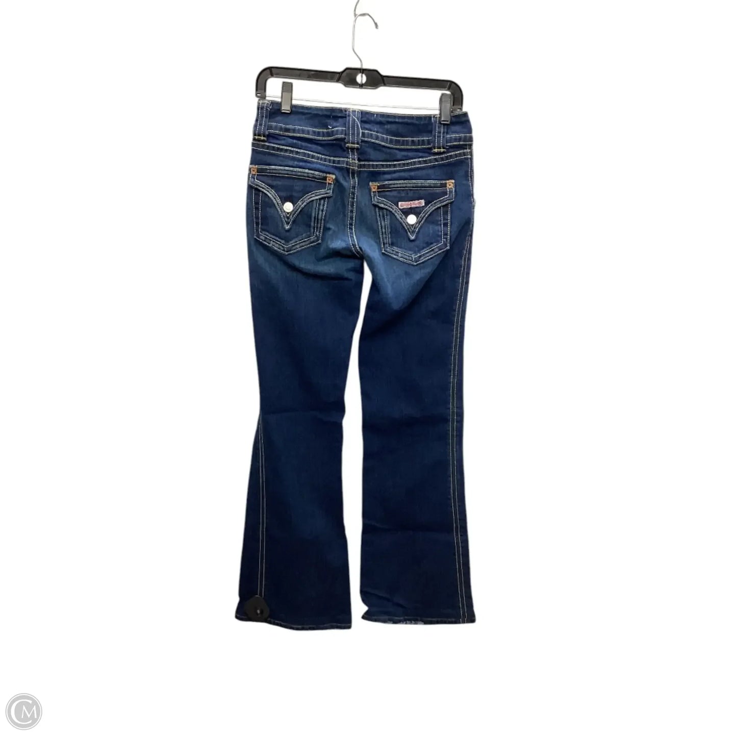 Jeans Flared By Hudson In Blue Denim, Size: 6