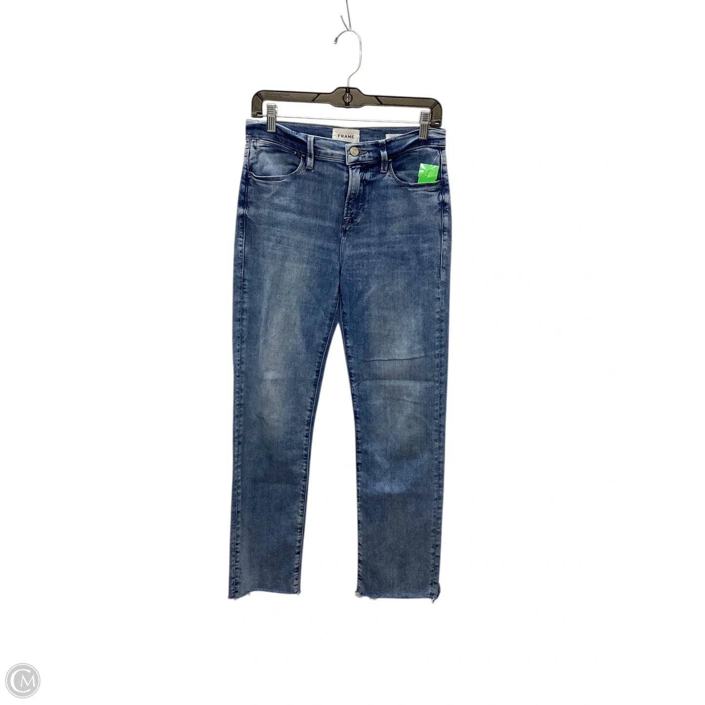 Jeans Straight By Frame In Blue Denim, Size: 2