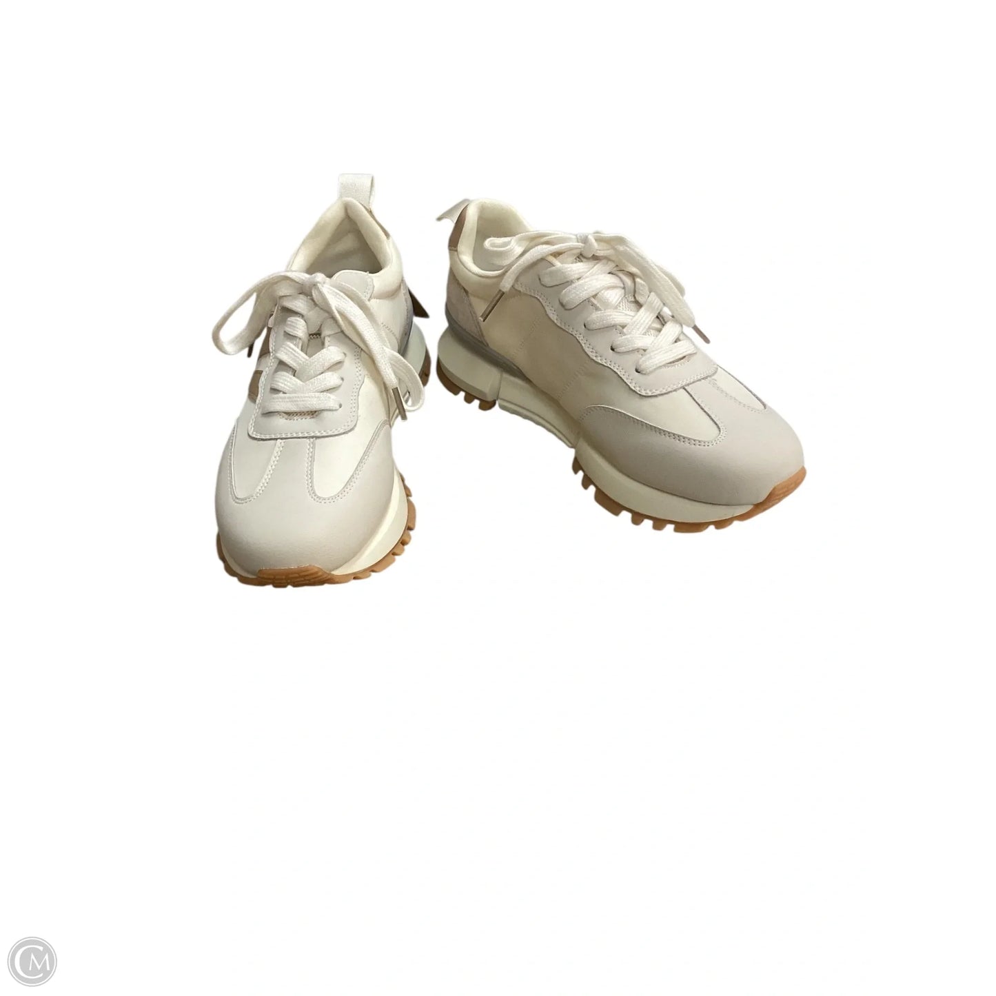 Shoes Sneakers By Clothes Mentor In Beige, Size: 7.5