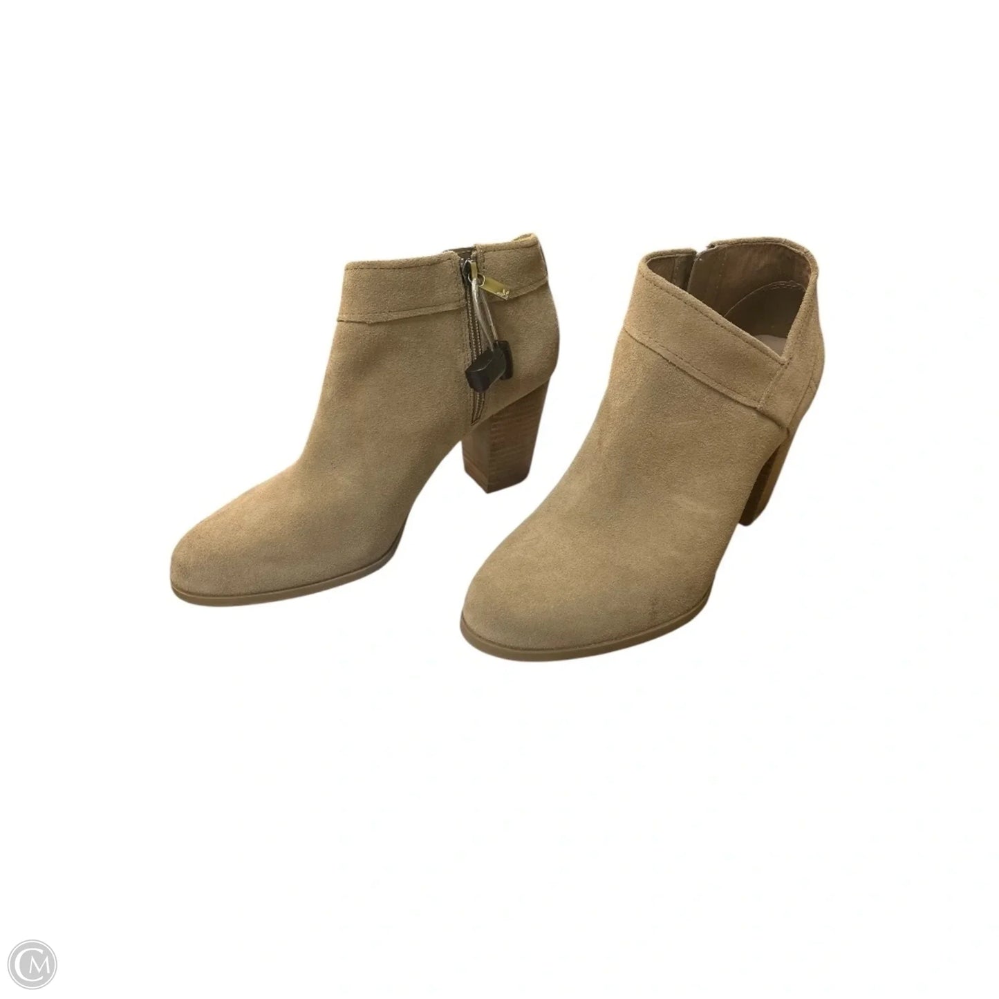 Boots Ankle Heels By Koolaburra By Ugg In Tan, Size: 10