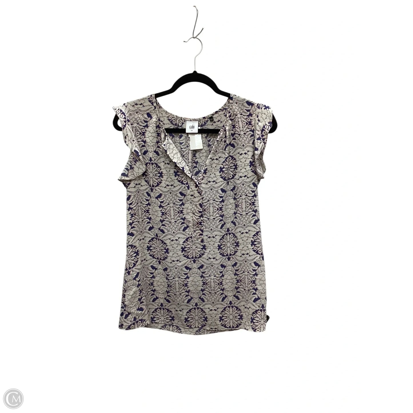 Top Sleeveless By Cabi In Blue, Size: S
