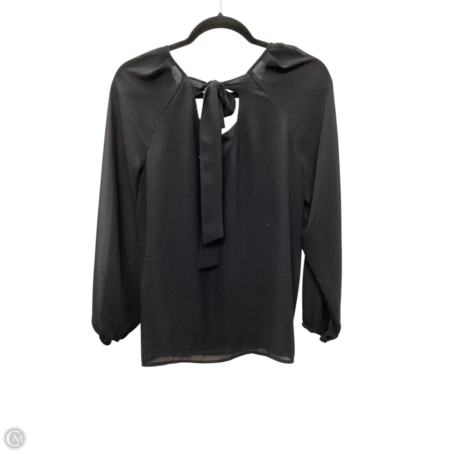Top Long Sleeve By Nine West Apparel In Black, Size: 1x