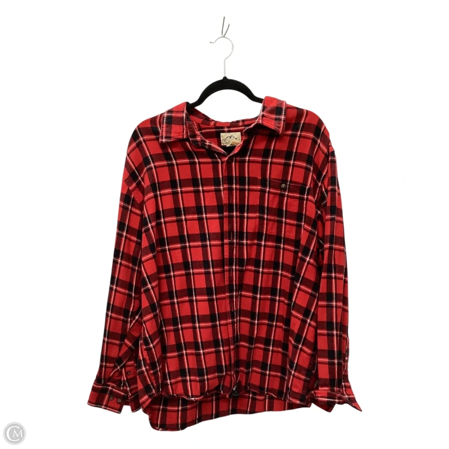 Top Long Sleeve By Clothes Mentor In Red, Size: Xl