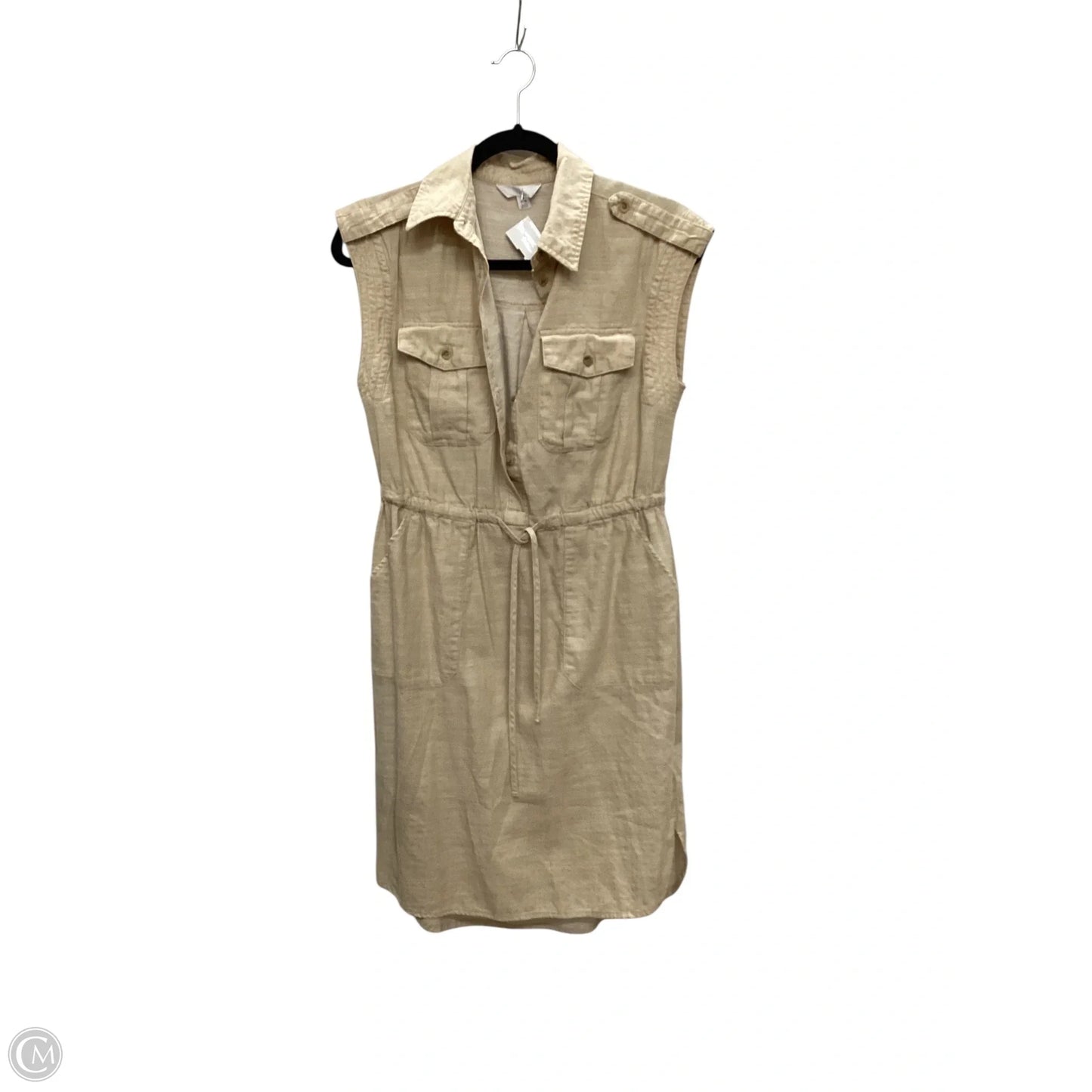 Dress Casual Midi By Time And Tru In Tan, Size: S