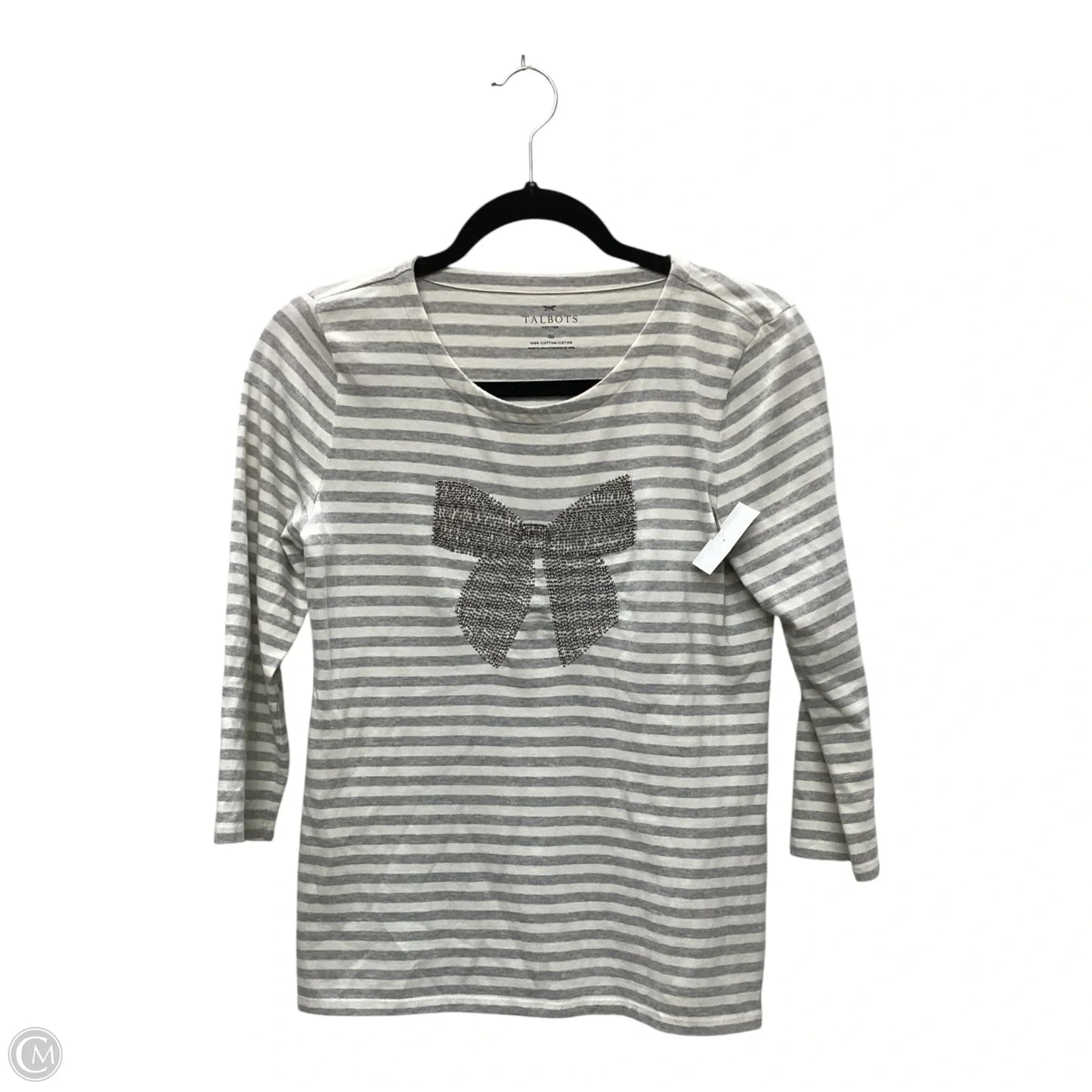 Top Long Sleeve By Talbots In Grey, Size: Sp